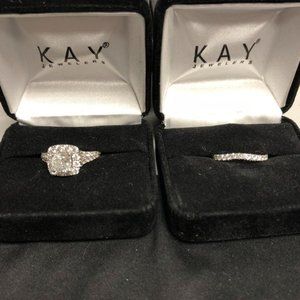 Neil Lane Diamond Set 2-1/6 ct ring 3/8 ct band